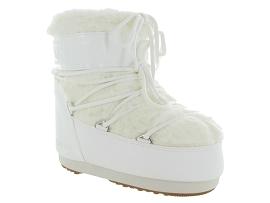 MOON BOOT MOON BOOT LOW FAUX FUR<br>Blanc