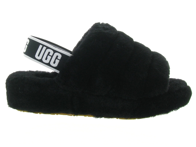 Ugg australia chaussons et pantoufles fluff yeah slide noir4646801_3