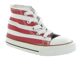 CONVERSE STARS  & BARS HI<br>Rouge