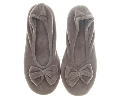 Isotoner Chaussons mules Isotoner ref 44802 Taupe Neuf