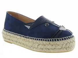 PHOEBE NOIR PAILLETTE ABBY:Nubuck/Bleu/