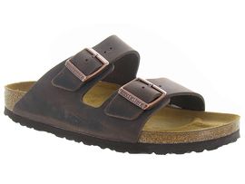 BIRKENSTOCK ARIZONA OILED LEATHER<br>Marron