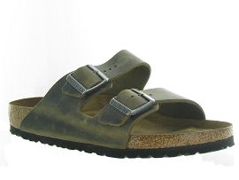 BIRKENSTOCK ARIZONA OILED LEATHER<br>Kaki