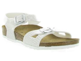 BIRKENSTOCK RIO MAG SNAKE<br>Blanc