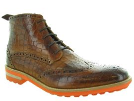 6025 EDDY 10:Cuir croco/Marron/