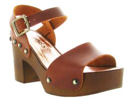 PARKO JOGGER PATENT 285:Cuir vieilli/Marron/Marron