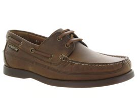 HOLDING BOATING:Cuir gras/Marron/Marron