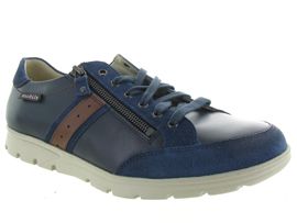 NOAN KRISTOF:Cuir/Bleu/Marine