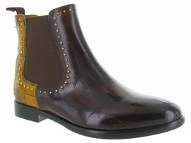 LILLE DAISY 6:Cuir croco/Marron/