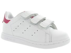 2112649 STAN SMITH CADETS VELCRO:Synthétique/Rose/Fushia