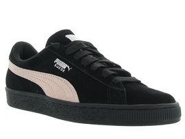 puma suede noir rose
