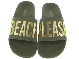 K0131 FLAMINGO L0086 BEACH PLEASE:Caoutchouc/Vert/Kaki