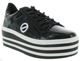 CAOSTER RAINBOW STRAP BOOST:Cuir vernis/Noir/