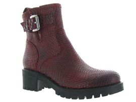BLUBLU RIVER SOKONA:Cuir croco/Bordeaux/