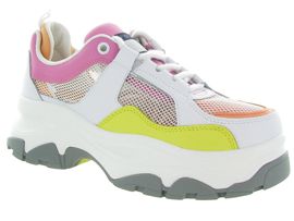 TOMMY HILFIGER RECYCLE FLATFORM SHOE<br>Blanc