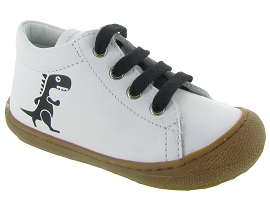 3031 COCOON BOY:Cuir/Blanc/