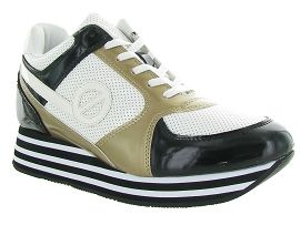 ER334 E3 PARKO JOGGER PATENT:Vernis/Blanc/Blanc