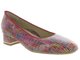 HERINE 11838:Cuir laminé/Rose/Rose