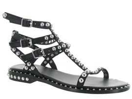 752Z10VK HOLLY FLAT PLAY:Cuir/Noir/