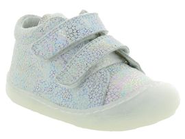 PERSAN COCOON GIRL VELCRO:Cuir/Blanc/Blanc