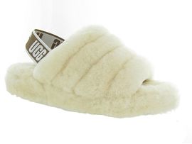 CROCS CHAMELEONS FLUFF YEAH SLIDE:Mouton/Beige/Ecru