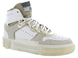 7094 ER2529:Cuir/Blanc/Blanc