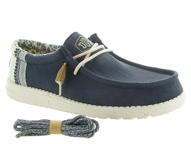 HEY DUDE WALLY LINEN<br>Bleu