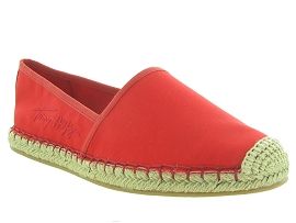 TOMMY HILFIGER SIGNATURE ESPADRILLE<br>Toile Rouge Rouge