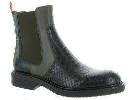 MEGEVE 1907 7424 MULTI CROCO:Cuir croco/Vert/