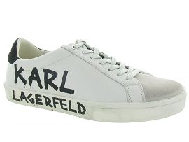 KARL LAGERFELD SKOOL BRUSH LOGO LO BOOT<br>Blanc