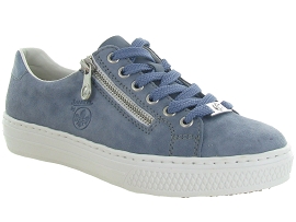 ADBS300338 PURE HIGH TOP TX SE L59L1:Cuir/Bleu/Bleu
