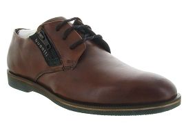 LEATHER AND SUEDE MID WEDGE ESPAD 64710 MELCHIORE:Cuir/Marron/