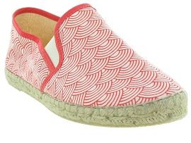 LA MAISON DE L ESPADRILLE 326 CIRCLE<br>Toile Rouge Rouge