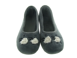 LA MAISON DE L ESPADRILLE 6051 4 MOUTON<br>Gris