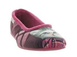 LA MAISON DE L ESPADRILLE 6045 4 CHAT<br>Fushia