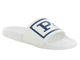 RALPH LAUREN POLO SLIDE POLO<br>Blanc
