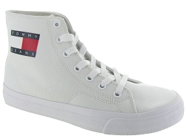 TOMMY HILFIGER MID CUT LACE<br>Blanc