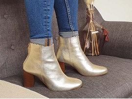 PIERCE GISELLE:Cuir/Gris/