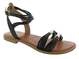Z4759 IDUMEA:Cuir/Noir/