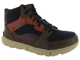 SOREL EXPLORER SNEAKER MID WP<br>Marron fonçé