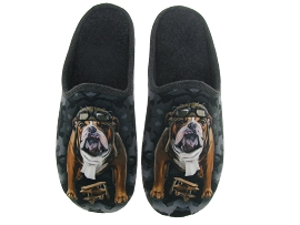 LA MAISON DE L ESPADRILLE 6727 BULLDOG<br>Noir