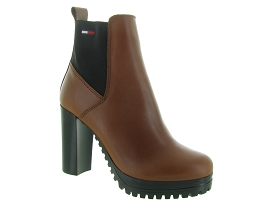 5523 HIGH HEEL BOOT:Cuir/Marron/Marron