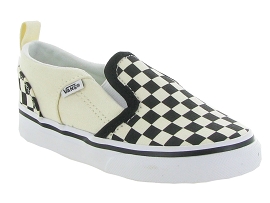 VANS ASHER V CHECKERS<br>Blanc