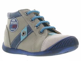 112043 SILVIO:Cuir/Gris/