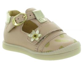 HALIA PUPPY:Cuir/Rose/ROSE PALE