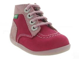 BOUBA ZIP BOX GIRL BONZIP:Cuir/Rose/