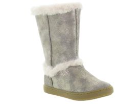 COCOON GIRL VELCRO PLAY MOOT:Cuir laminé/Gris/