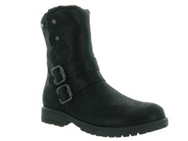 5587 175 BOOTS:Cuir/Noir/Noir