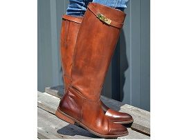 NAUTICAL MELTON LEATHER CHELSEA 16524:Cuir/Marron/