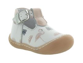 RUDI ELSA:Cuir/Blanc/